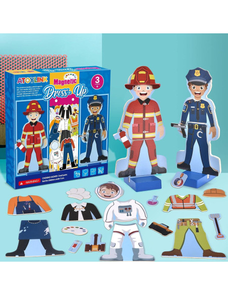 Conjunto de Muñecas Magnéticas Atoylink 40 Piezas Disfraces Conjunto de Muñecas Magnéticas Atoylink 40 Piezas Disfraces