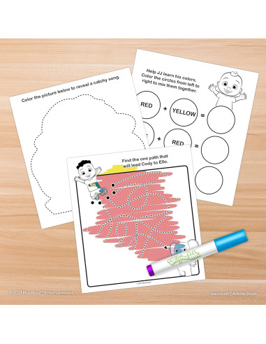 Libro para Colorear Bendon CoComelon 20 Páginas con Marcador