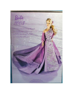 Barbie Edición Coleccionista 2003 Mattel Vestido Lavanda 2