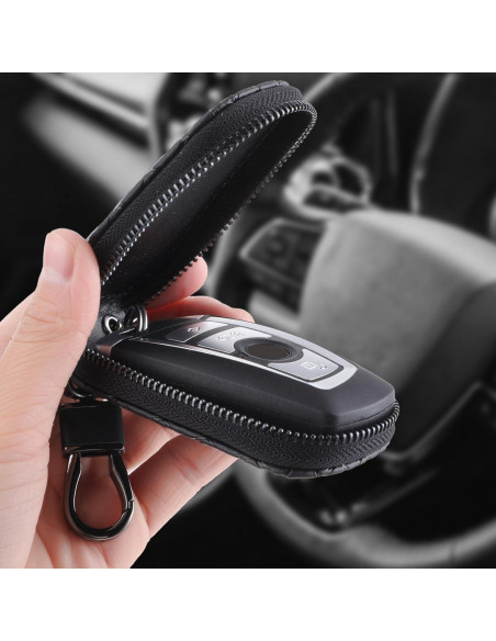 Funda para Llave de Auto GEEHUA Cuero 9x7cm Protector Universal Funda para Llave de Auto GEEHUA Cuero 9x7cm Protector Universal