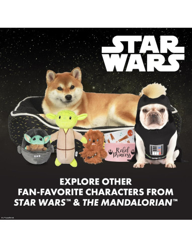 Juguetes para Perros Star Wars 2 Piezas Yoda Chewbacca