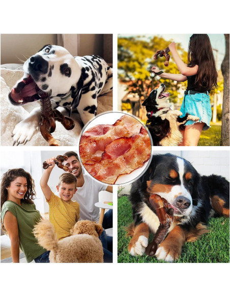 Juguete para Masticar Perros MOXIKIA Sabor Tocino 17,78 cm Juguete para Masticar Perros MOXIKIA Sabor Tocino 17,78 cm