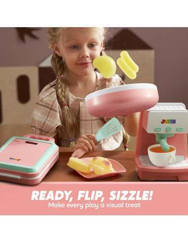 Set de Cocina Interactivo Rosa con Luces y Sonidos