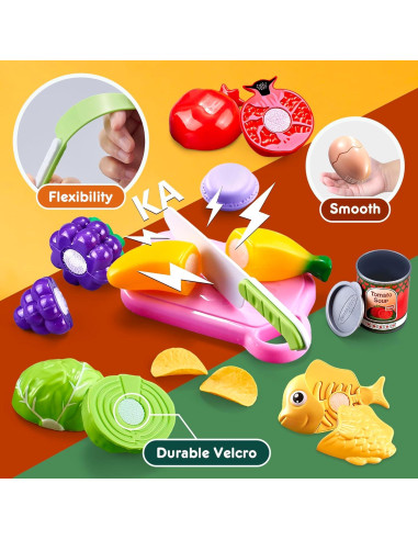 Juego de Comida de Cocina Infantil 66 Piezas SHANTOU