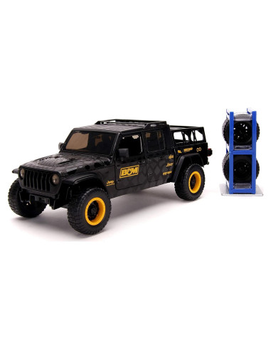 Juguete Jada Toys Jeep Gladiator 1:24 Negro con Rack