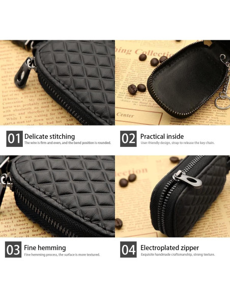 Funda para Llave de Auto BELOMI de Cuero Genuino Marrón Funda para Llave de Auto BELOMI de Cuero Genuino Marrón
