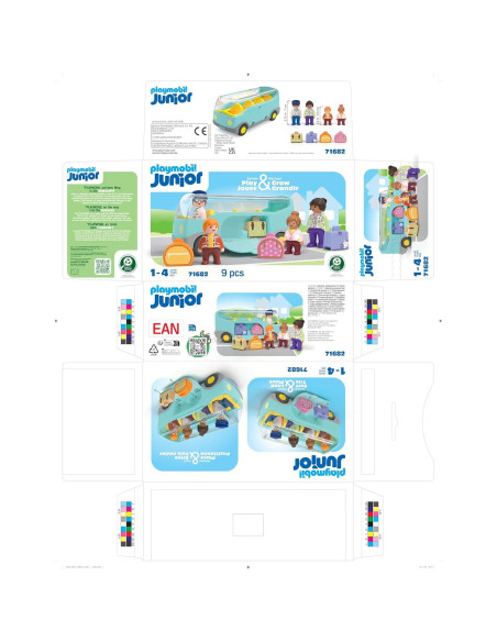 Autobús de Transporte Playmobil Junior 1-4 años Autobús de Transporte Playmobil Junior 1-4 años