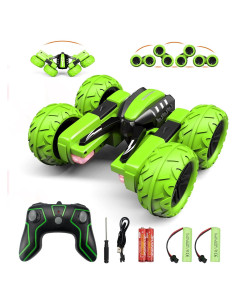 Coche RC Acrobático Amicool 4WD Verde para Niños 3-12 Años