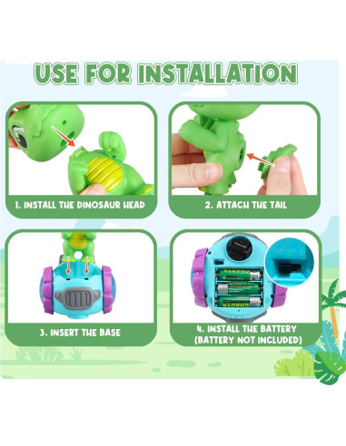 Robot Dinosaurio Interactivo Britik 12.5 cm para Niños 3-6 Años