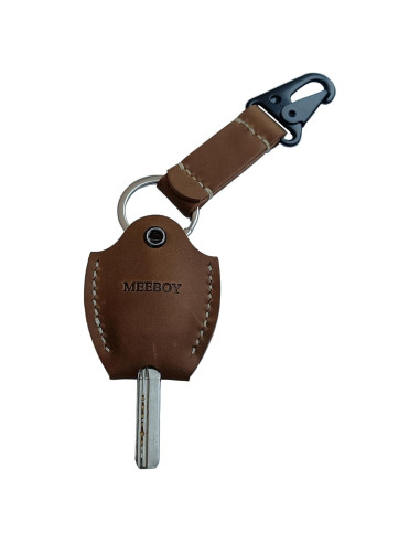 Funda de Llave de Coche de Cuero MEEBOY Marrón Hecha a Mano
