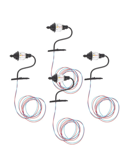 Apliques de Pared Miniatura DOITOOL 1:87 Negro 4 Pcs Apliques de Pared Miniatura DOITOOL 1:87 Negro 4 Pcs