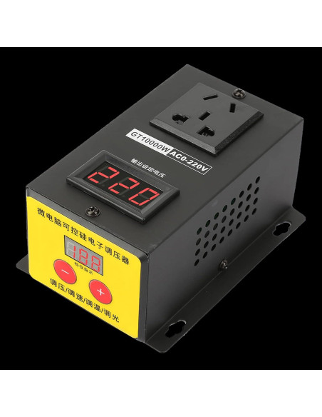 Regulador de Voltaje AC 220V Vikye GT10000W Ajustable Regulador de Voltaje AC 220V Vikye GT10000W Ajustable