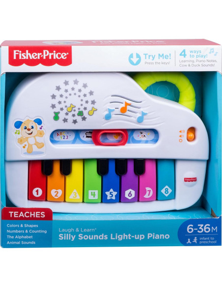 Piano Musical Fisher-Price FYK56 para Bebés 6+ Meses Piano Musical Fisher-Price FYK56 para Bebés 6+ Meses