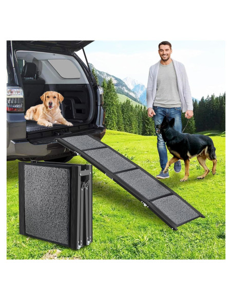 Rampa Plegable para Perros MuzeFansi 160cm Antideslizante 100kg Rampa Plegable para Perros MuzeFansi 160cm Antideslizante 100kg