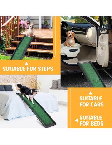 Rampa Plegable para Perros ZENY 155 cm Antideslizante