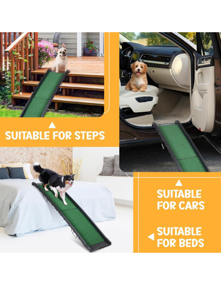 Rampa Plegable para Perros ZENY 155 cm Antideslizante Rampa Plegable para Perros ZENY 155 cm Antideslizante