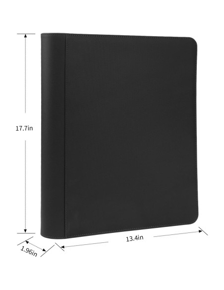 Carpeta de Tarjetas GERMUN TRBINDER 16 Bolsillos Negra Carpeta de Tarjetas GERMUN TRBINDER 16 Bolsillos Negra