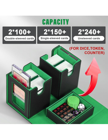 Caja de Deck Kabinka 3 en 1 para Cartas Coleccionables