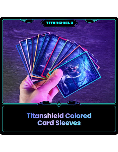 Fundas TitanShield 150 unidades moradas para cartas
