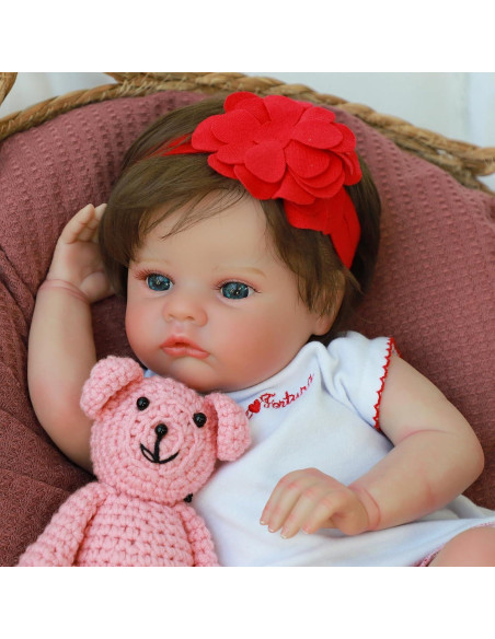 Muñeca de Bebé Realista SCOM 45.72 cm Silicona Suave Muñeca de Bebé Realista SCOM 45.72 cm Silicona Suave