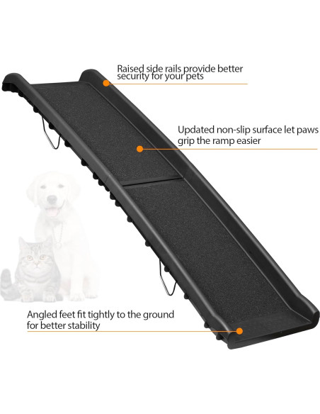 Rampa Plegable para Mascotas ZENY 155.4 cm Antideslizante Rampa Plegable para Mascotas ZENY 155.4 cm Antideslizante