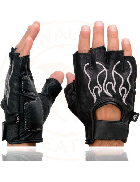 Guantes de motocicleta Milwaukee Leather SH198 con gel - Grande Guantes de motocicleta Milwaukee Leather SH198 con gel - Grande