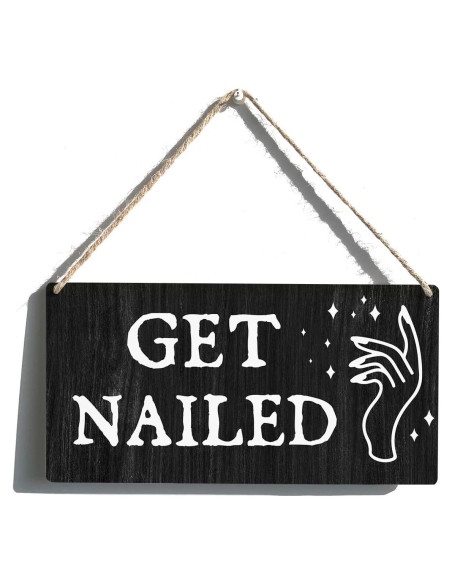 Cartel de Madera Rústico Get Nailed 30x15 cm Decoración Cartel de Madera Rústico Get Nailed 30x15 cm Decoración