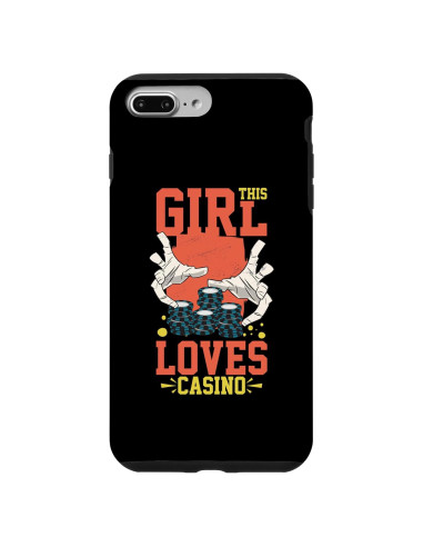 Funda iPhone 7 Plus/8 Plus Casino Las Vegas Fichas Divertidas