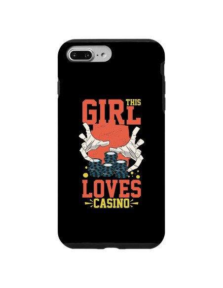 Funda iPhone 7 Plus/8 Plus Casino Las Vegas Fichas Divertidas Funda iPhone 7 Plus/8 Plus Casino Las Vegas Fichas Divertidas