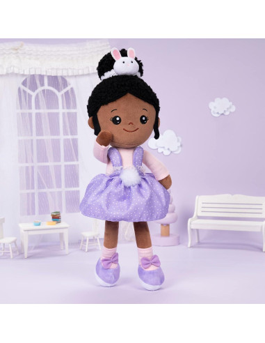 Muñeca de Peluche OUOZZZ Conejo Afroamericano 38 cm