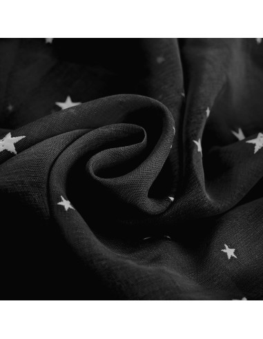 Cortinas Transparentes Eimilaly 2 Paneles 160 cm Estrellas