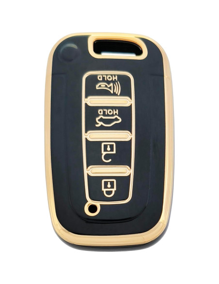Funda de Llavero TPU para Hyundai y Kia - Color Negro Funda de Llavero TPU para Hyundai y Kia - Color Negro