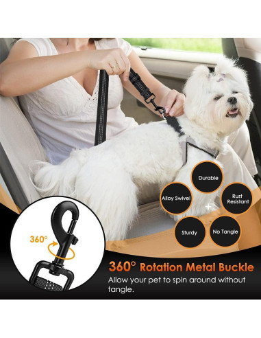 Cinturón de Seguridad para Perros SlowTon Ajustable 2 en 1