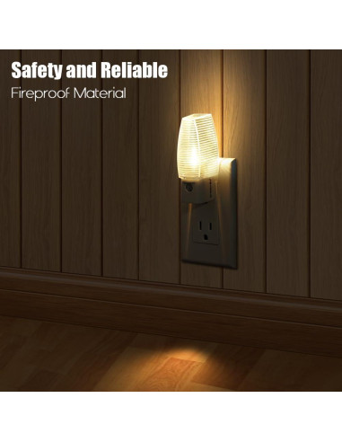 Emotionlite Luz Nocturna Enchufable LED 4 Piezas 2700K
