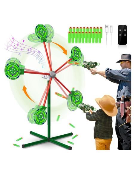 Juguete de Tiro HLDYA con Objetivo Giratorio y 20 Dardos Juguete de Tiro HLDYA con Objetivo Giratorio y 20 Dardos