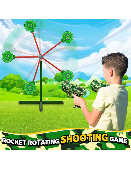 Juguete de Tiro HLDYA con Objetivo Giratorio y 20 Dardos Juguete de Tiro HLDYA con Objetivo Giratorio y 20 Dardos