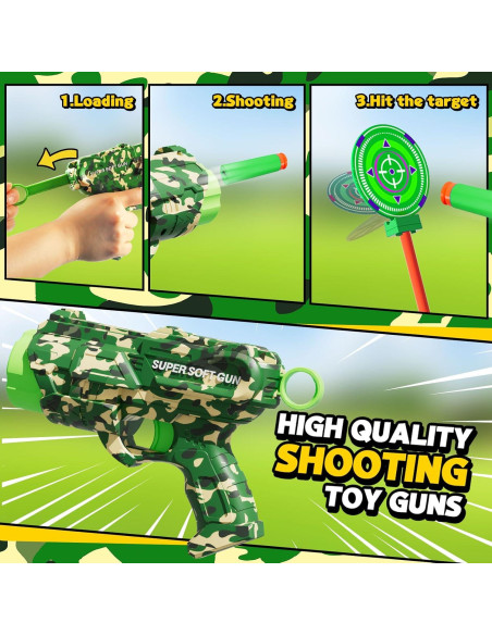 Juguete de Tiro HLDYA con Objetivo Giratorio y 20 Dardos Juguete de Tiro HLDYA con Objetivo Giratorio y 20 Dardos