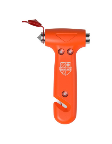 Martillo de Escape de Emergencia Swiss Safe Naranja 1 Paquete