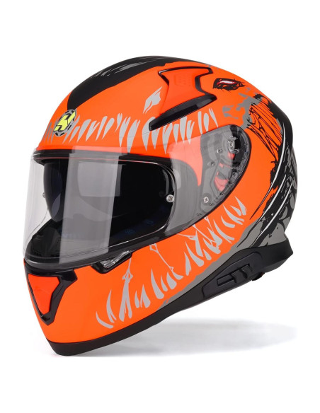 Casco HAX Hax Impulse Naranja S DOT Aerodinámico Casco HAX Hax Impulse Naranja S DOT Aerodinámico