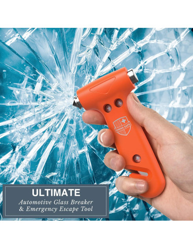 Martillo de Escape de Emergencia Swiss Safe Naranja 1 Paquete