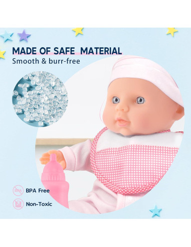Muñecas Gemelas Toy Choi - Cuerpo Blando 30 cm con Accesorios