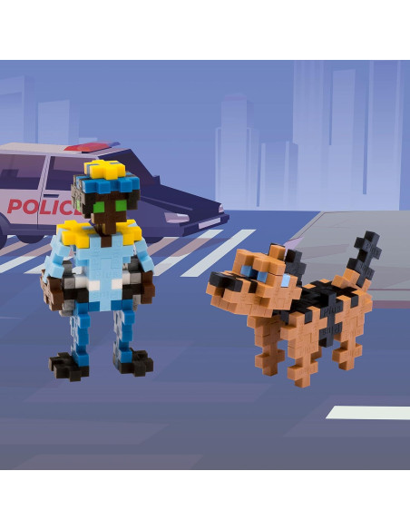 Set Plus Plus de Construcción 3D - Tubo Policía 70 Piezas Set Plus Plus de Construcción 3D - Tubo Policía 70 Piezas