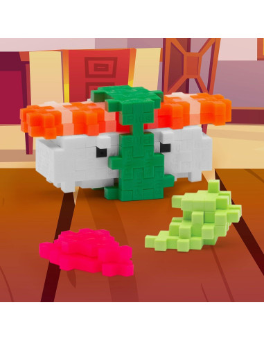 Plus Plus Kit de Mini Sushi 3D - 70 Piezas STEM para Niños