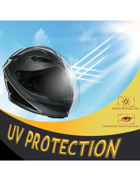 Visera de Casco BSTOP K6 Plata UV para Uso Diurno Visera de Casco BSTOP K6 Plata UV para Uso Diurno