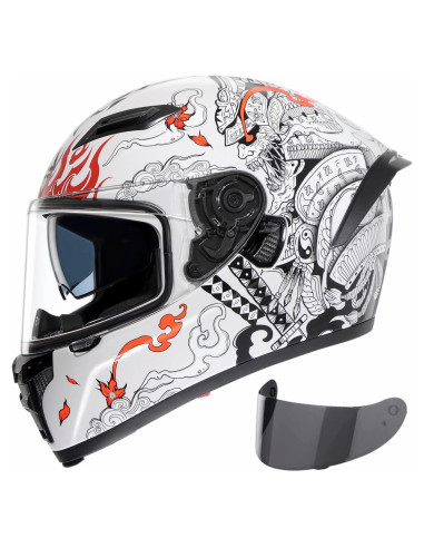 Casco Integral TRIANGLE FF351 Doble Visor Solar Mediano