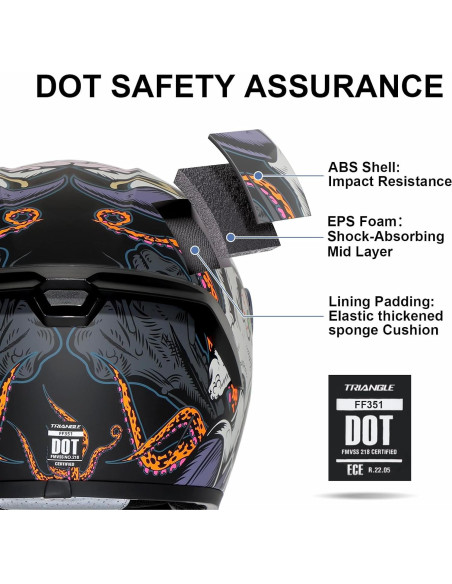 Casco Integral TRIANGLE FF351 Doble Visor Mediano Negro Casco Integral TRIANGLE FF351 Doble Visor Mediano Negro