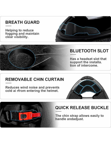 Casco Integral TRIANGLE FF351 Doble Visor Mediano Negro