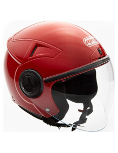 Casco MMG Abierto Modelo Blaze Rojo Mediano DOT