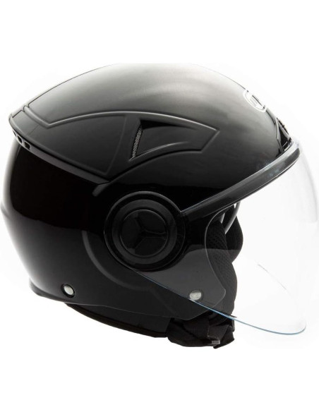 Casco Abierto MMG Blaze Negro Brillante Grande DOT Casco Abierto MMG Blaze Negro Brillante Grande DOT