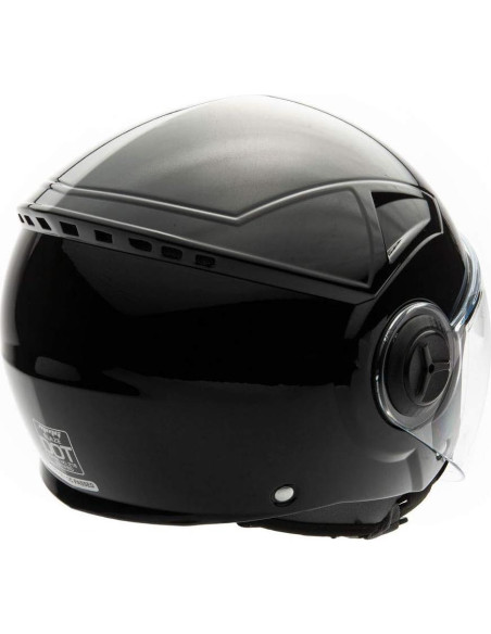 Casco Abierto MMG Blaze Negro Brillante Grande DOT Casco Abierto MMG Blaze Negro Brillante Grande DOT